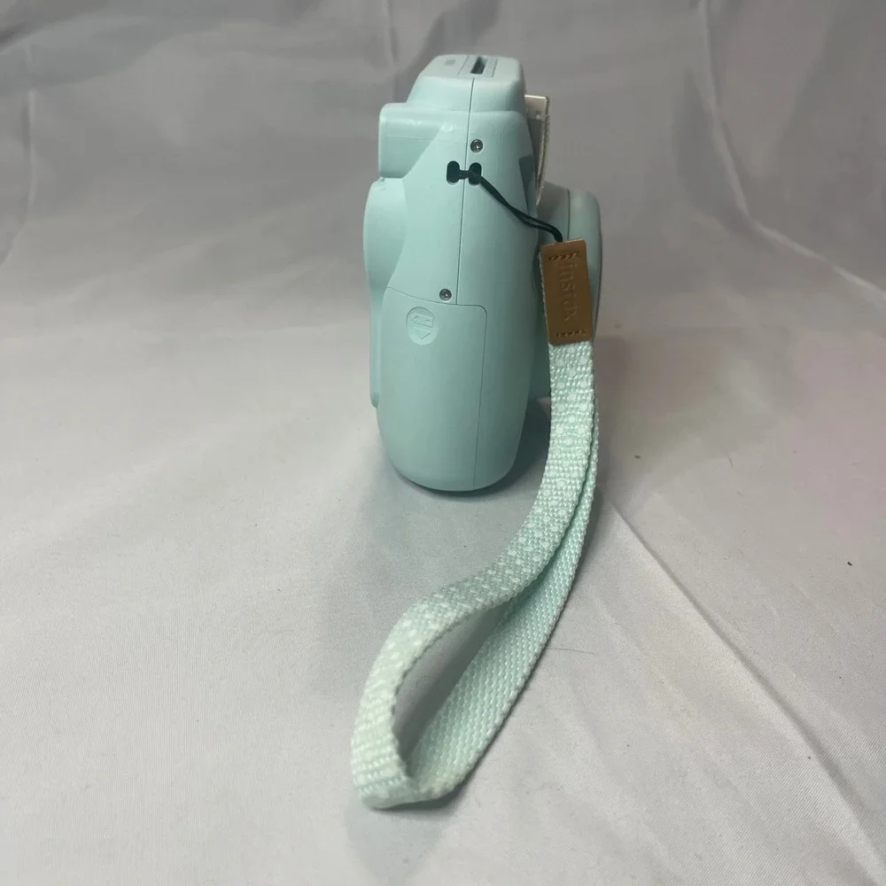 Fujifilm Instax Mini 9 Instant Film Camera Ice Blue with Wrist Strap Tested